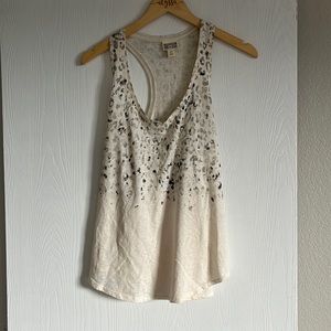 Watercolor cheetah print tank